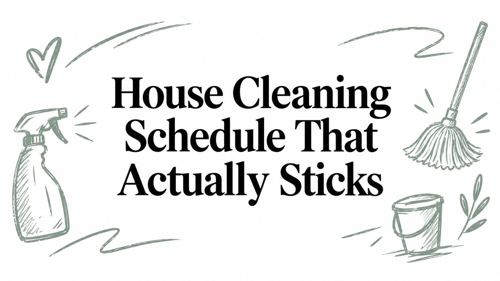 House Cleaning Schedule That Actually Sticks