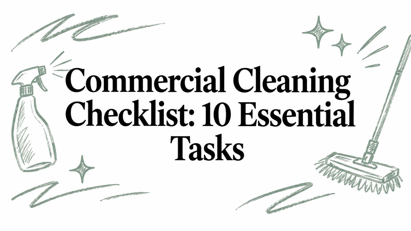 Commercial Cleaning Checklist: 10 Essential Tasks