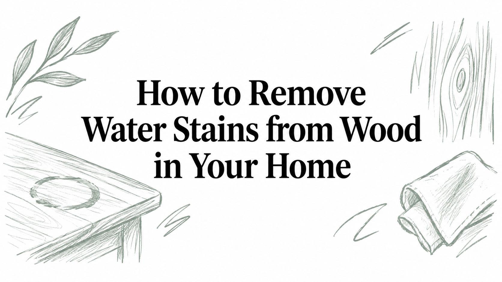 How to Remove Water Stains from Wood in Your Home