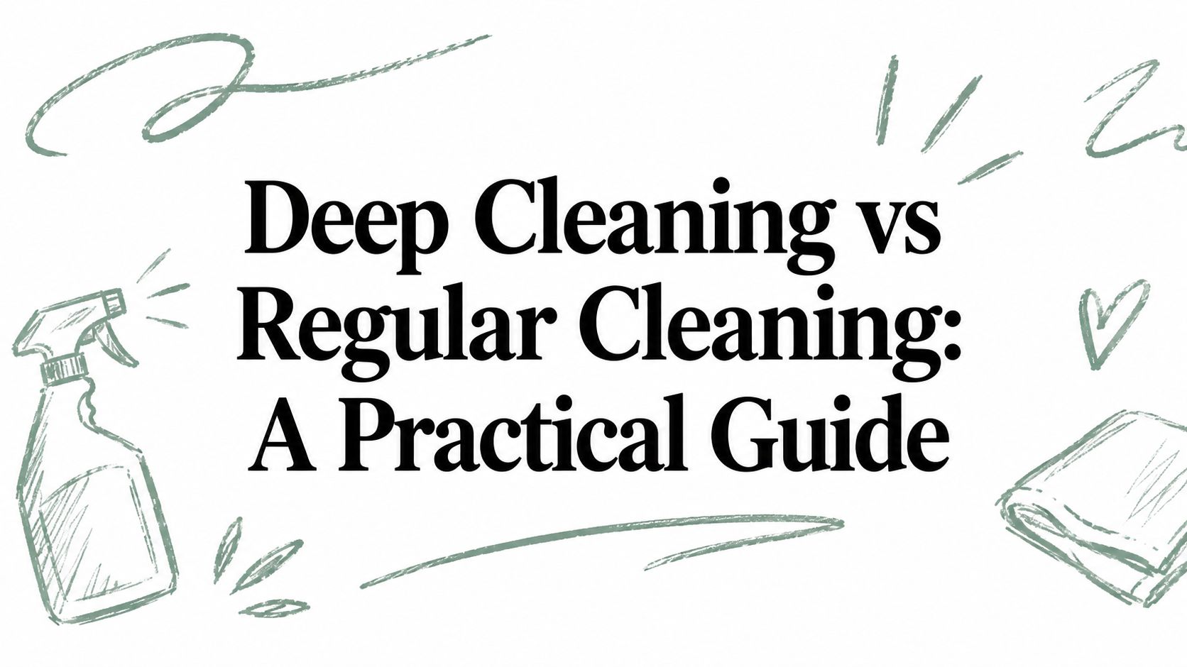 Deep Cleaning vs Regular Cleaning: A Practical Guide