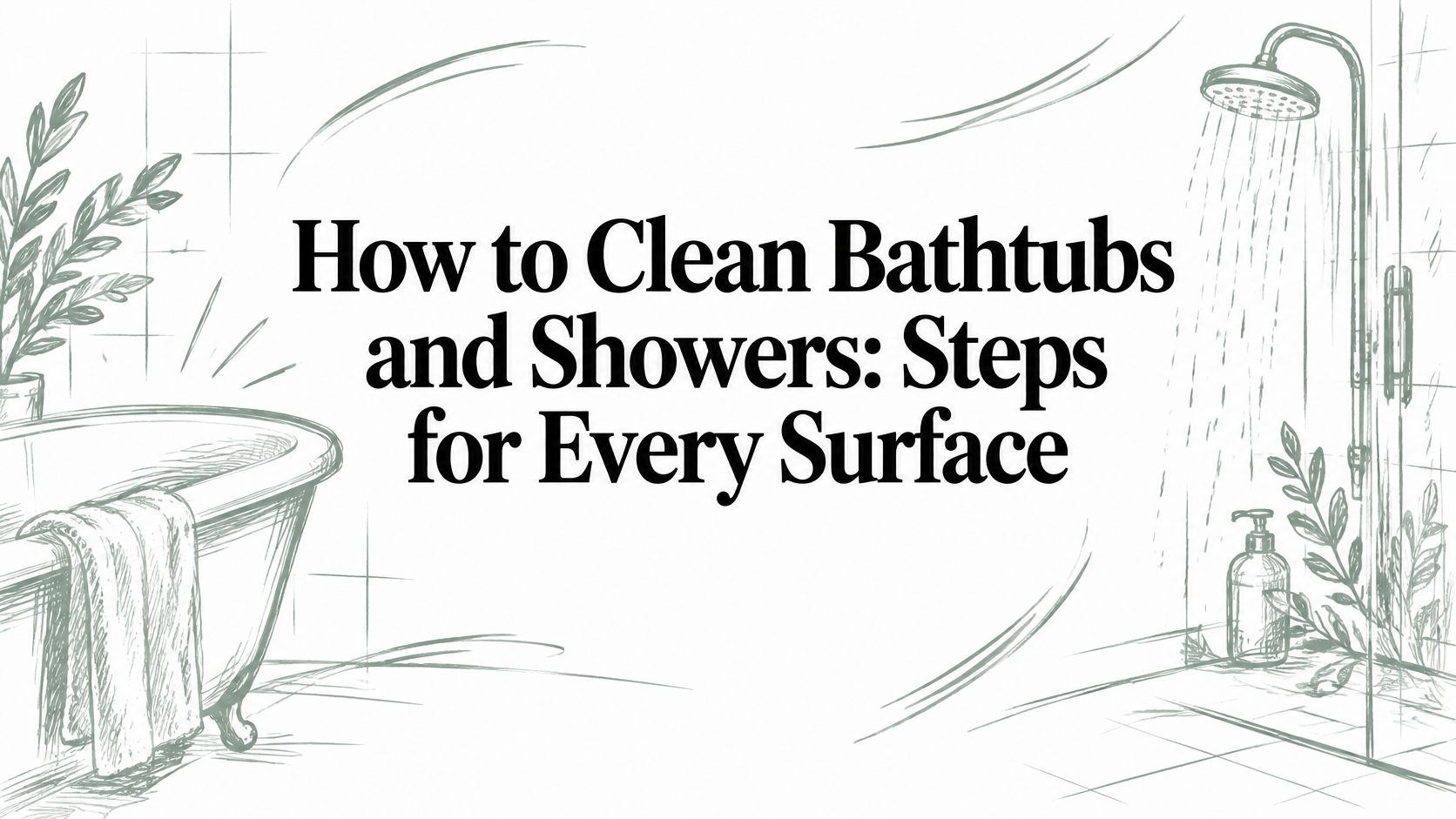How to Clean Bathtubs and Showers: Steps for Every Surface