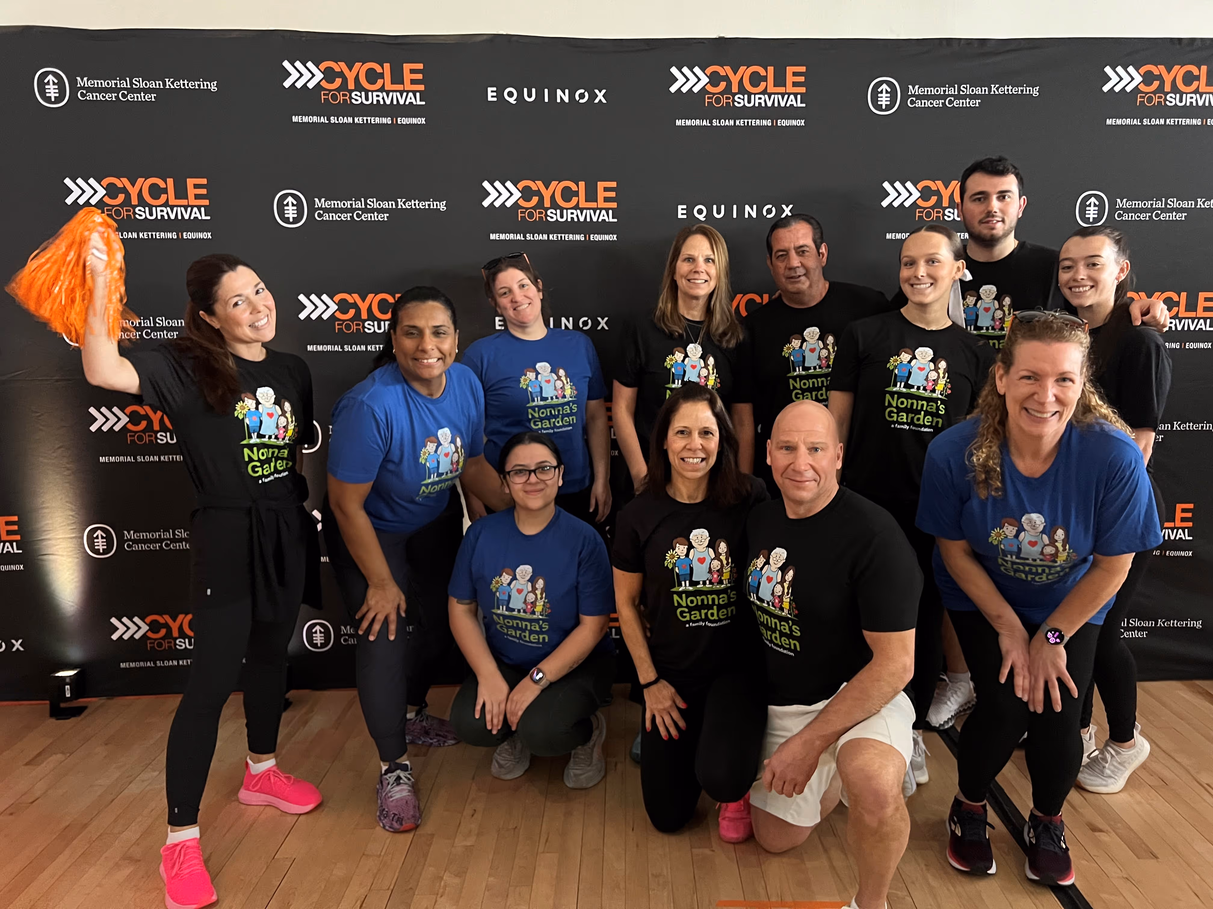 a group of people posing for a photo