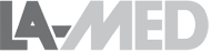 Logo mit dem Schriftzug LA-MED in Großbuchstaben.