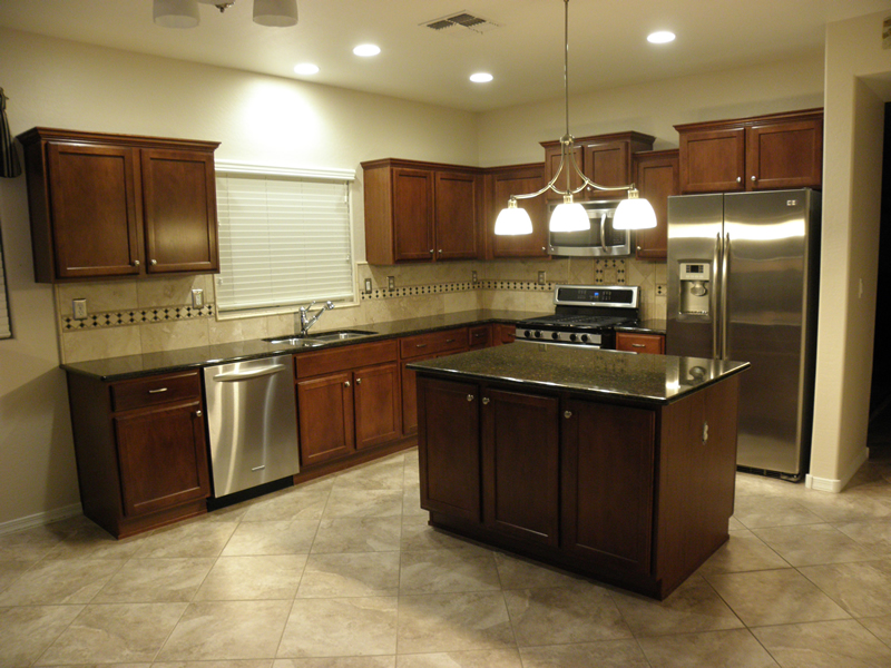 Cherry Cabinets to White