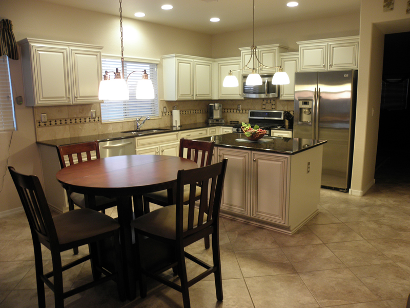 Cherry Cabinets to White