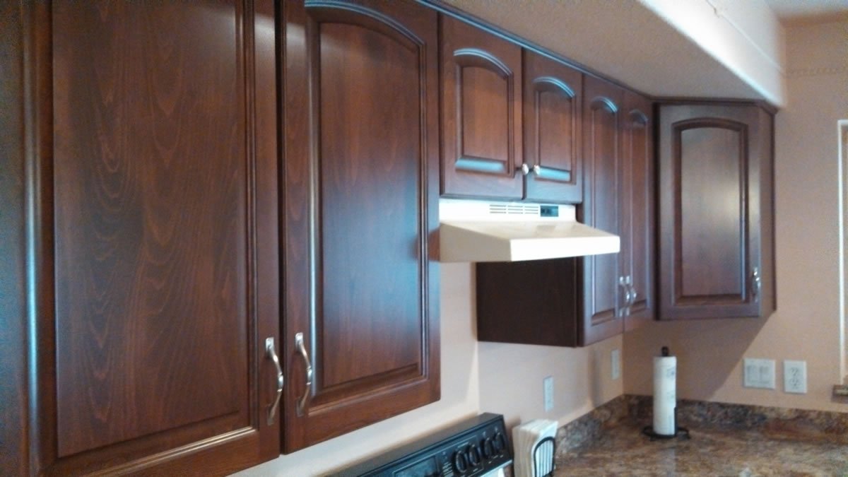 Old Painted Cabinets to New Refacing