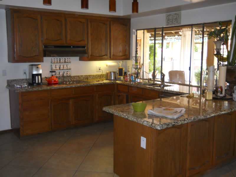 1980's Oak to White Cabinets