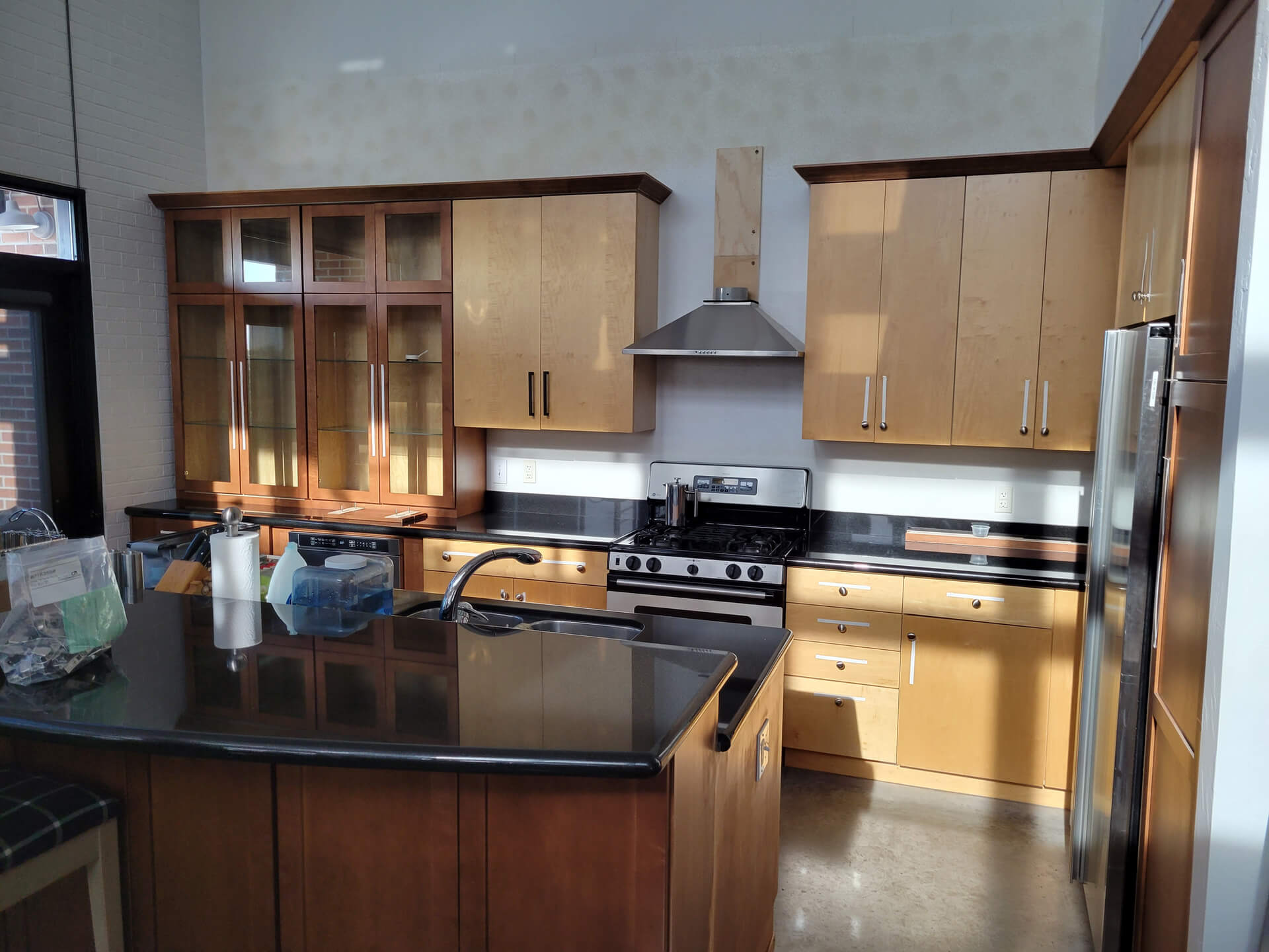 Mis-Matched Loft Cabinets to White