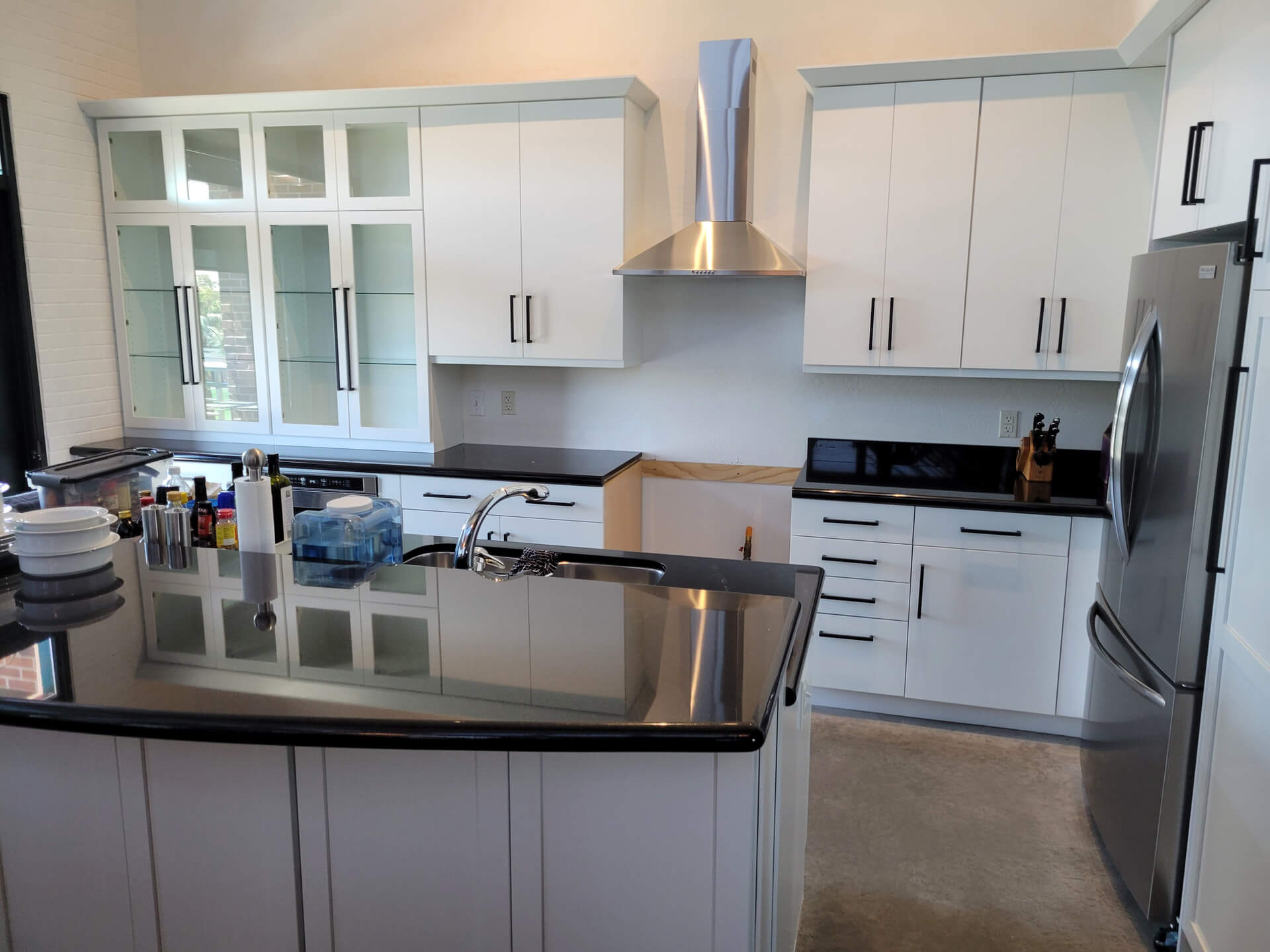 Mis-Matched Loft Cabinets to White