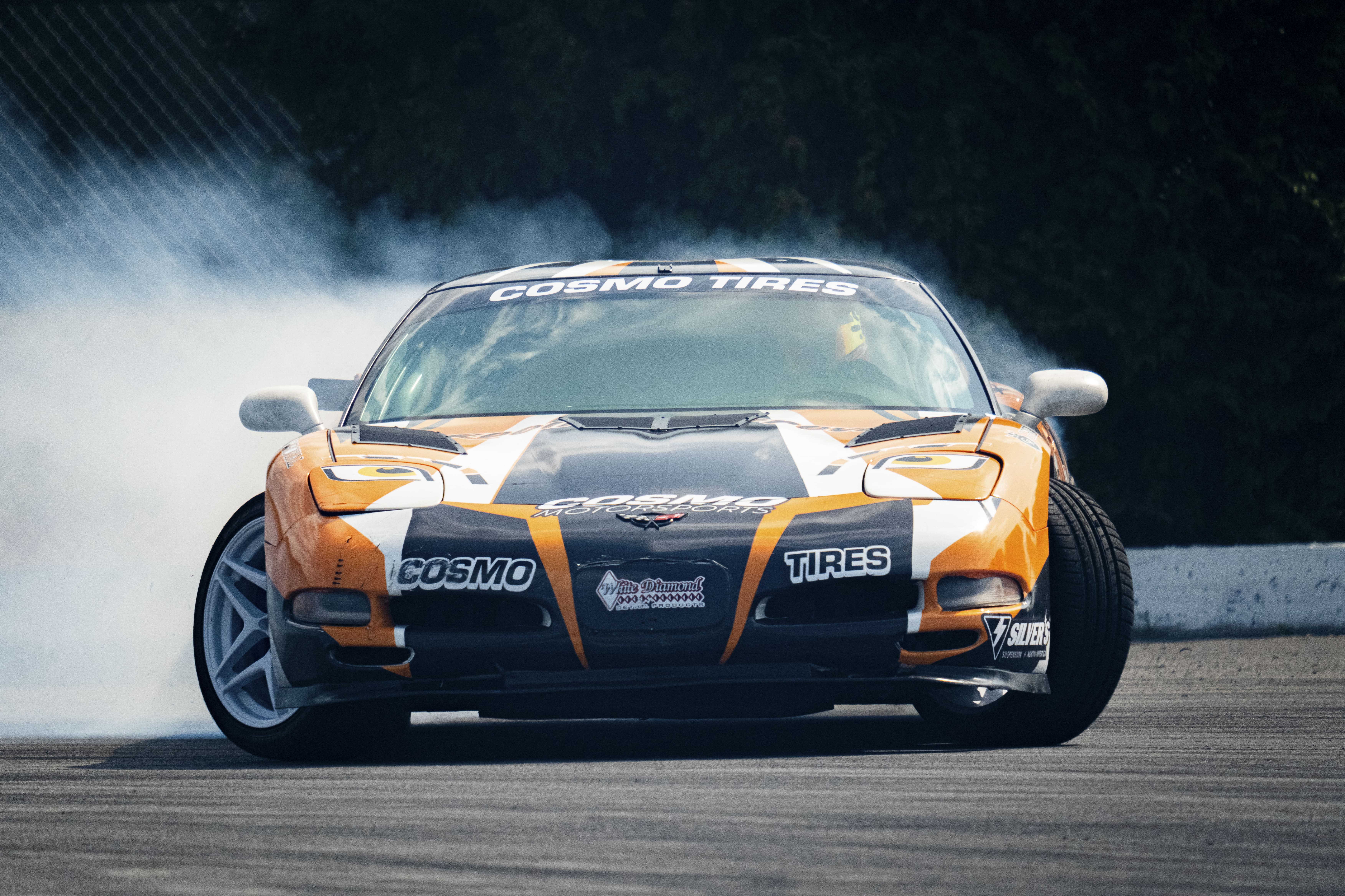 Drift car from a Mile 1 Media automotive commercial shoot