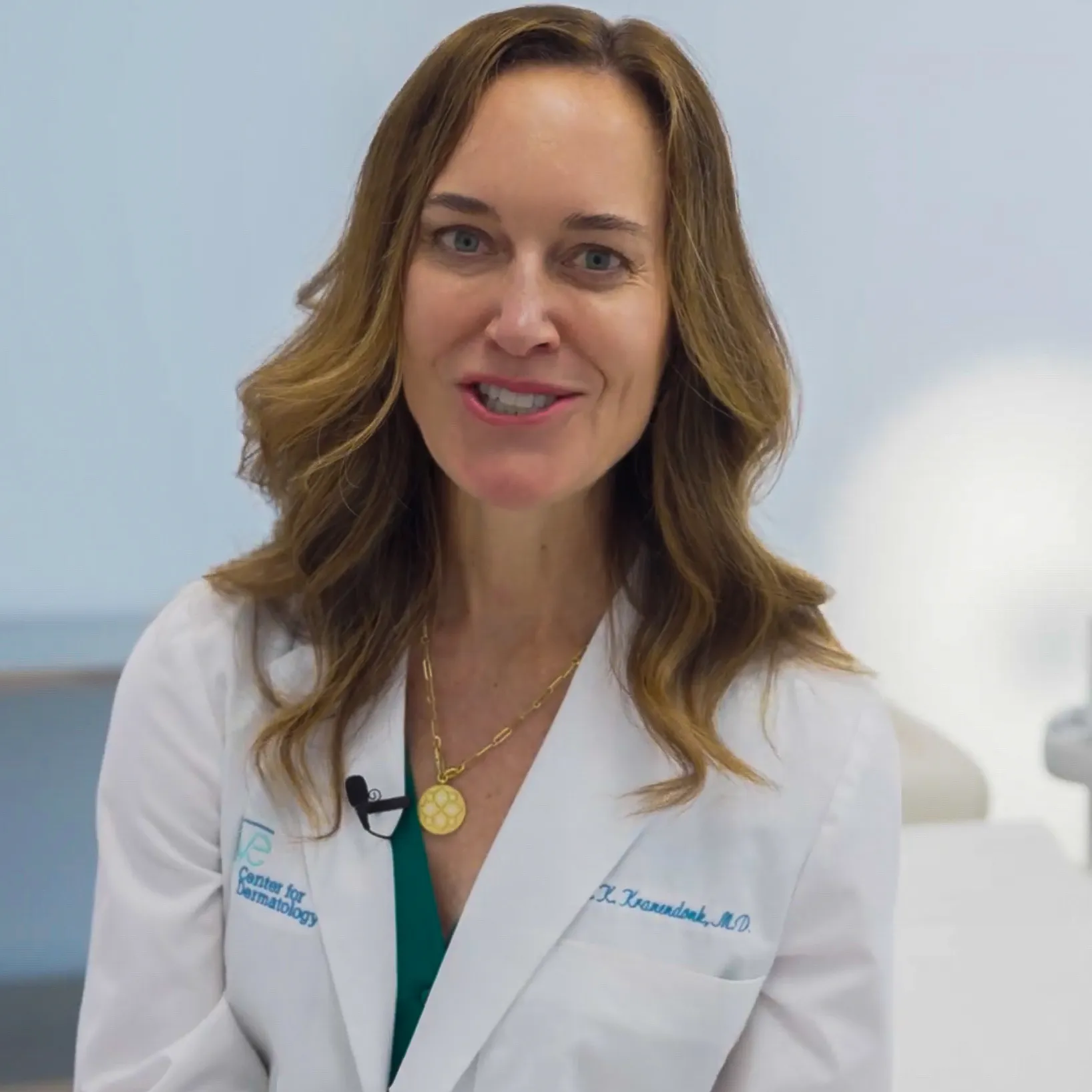 Female doctor portrait for meet the team medical practice video