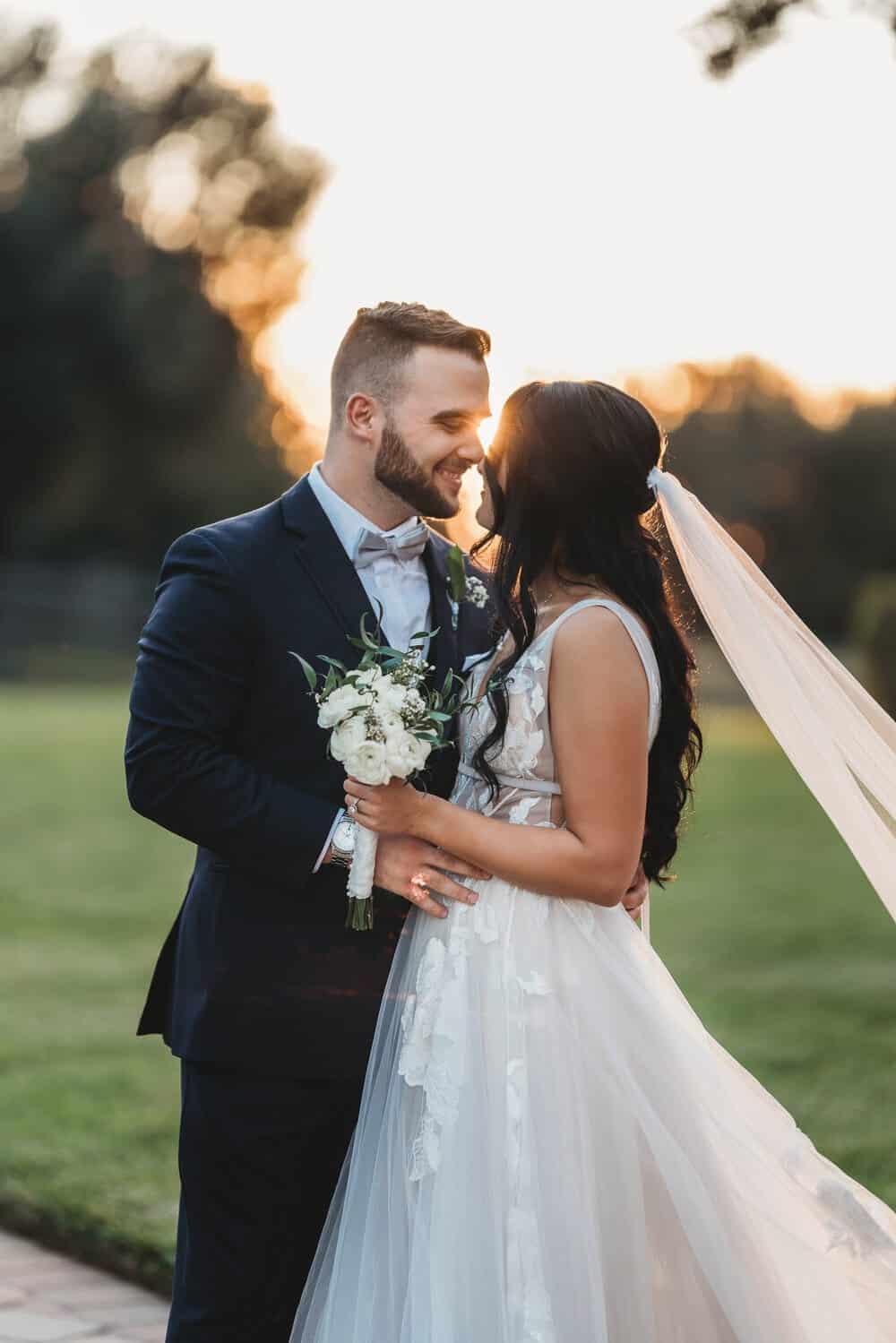 Bride and groom sunset wedding photography - Florida wedding videography by Mile 1 Media