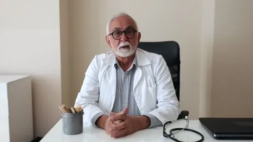 Physician on camera during a medical brand film shoot in Broward County