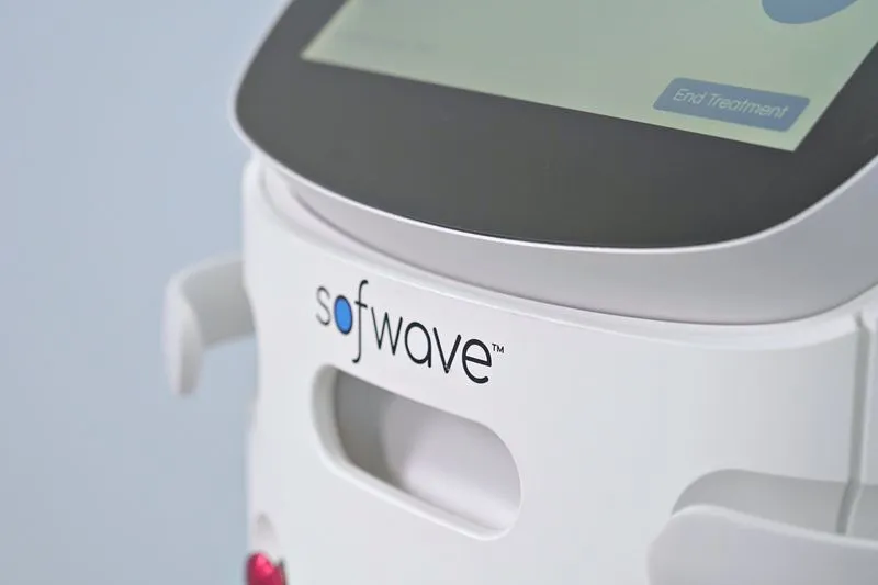 Sofwave medical aesthetic device product photography for launch campaign
