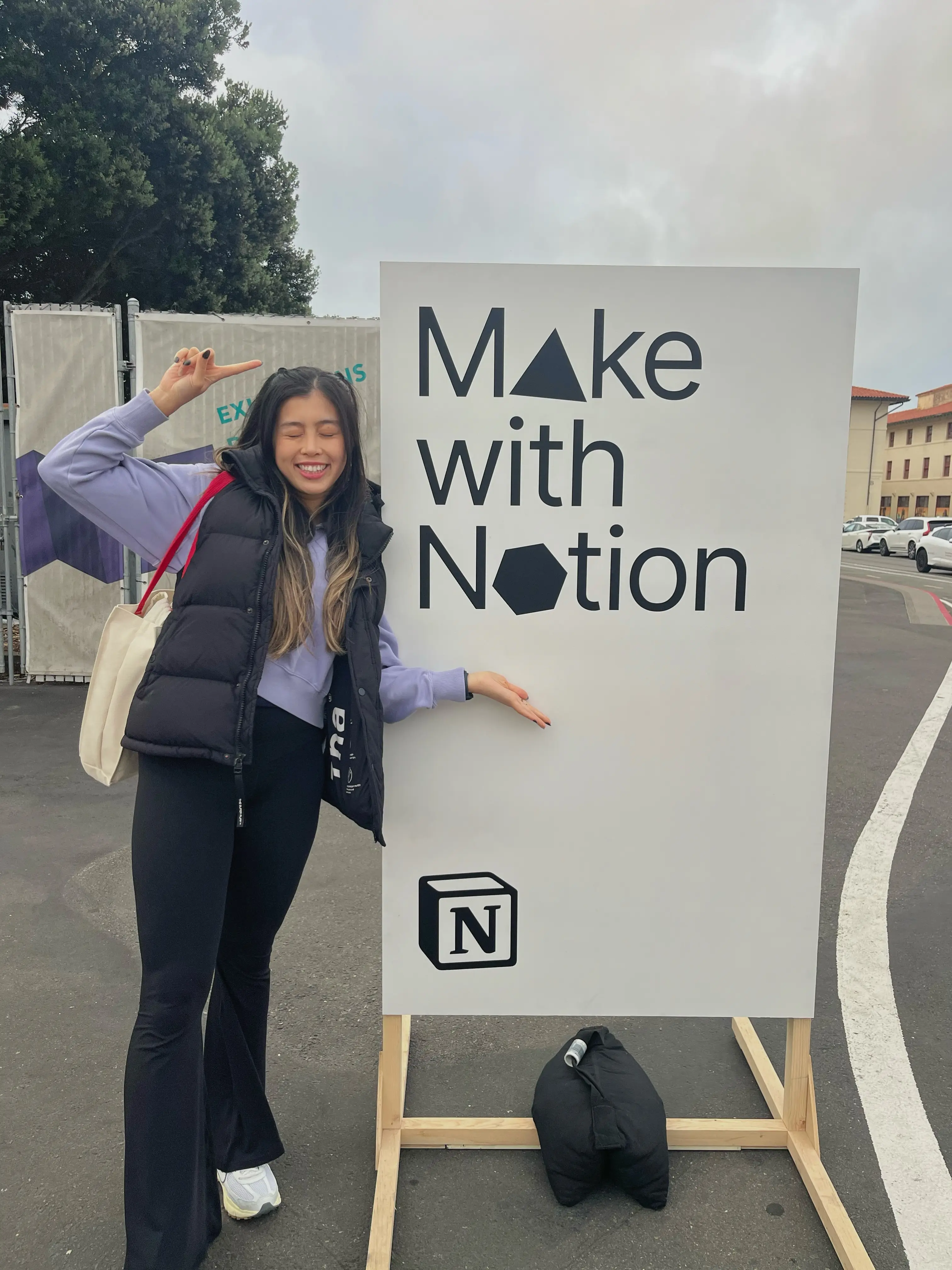 Melody at Make with Notion board