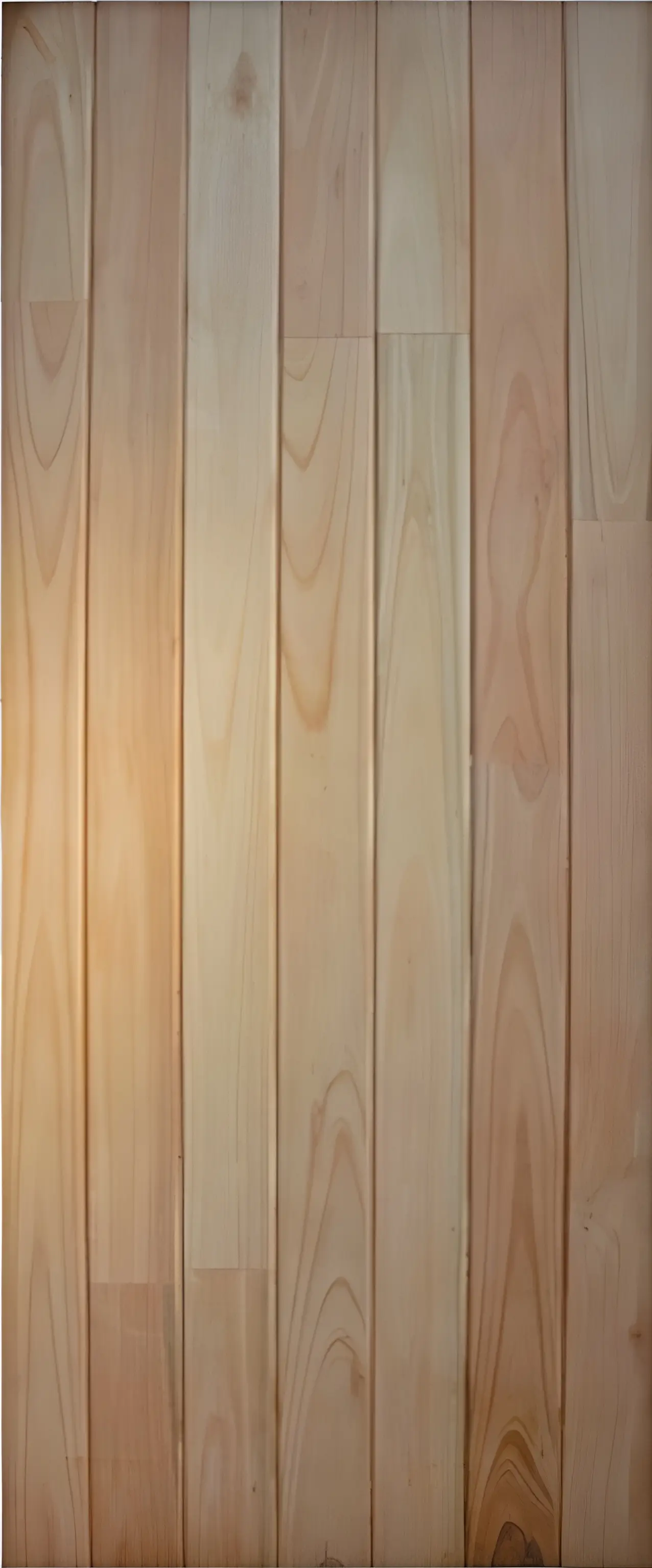 Two identical rectangular wooden panels with vertical slats framed by wider horizontal and vertical wood pieces.