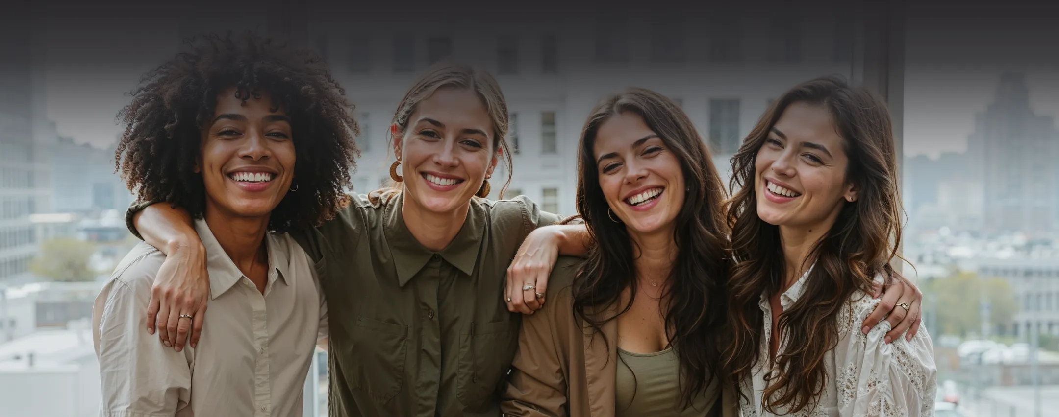 A group of young people standing next to each other.