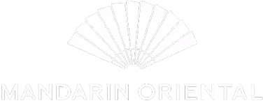 Mandarin Oriental logo featuring a stylized fan above the text.