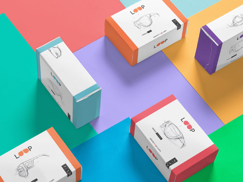Design de packaging réalisés pour LOOP