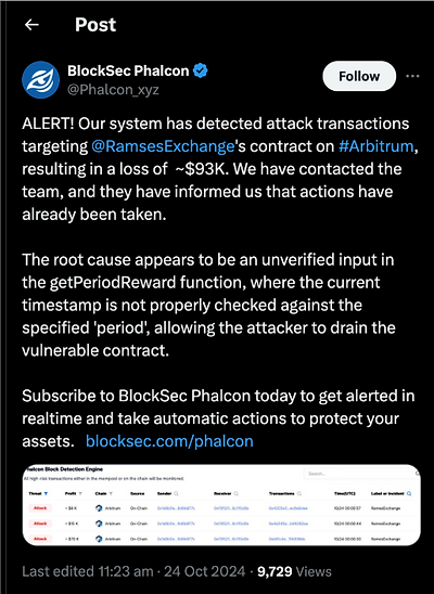 uncovery of attack