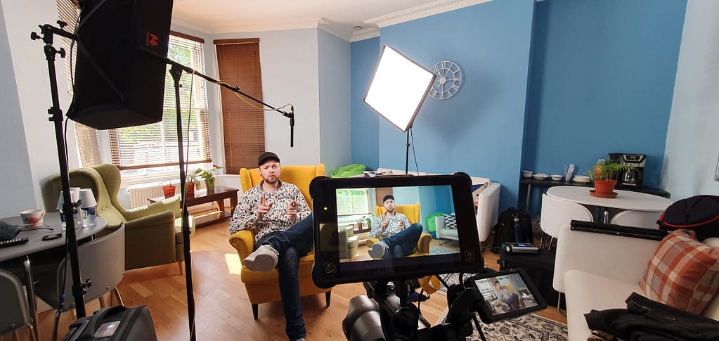 video production company camera interview