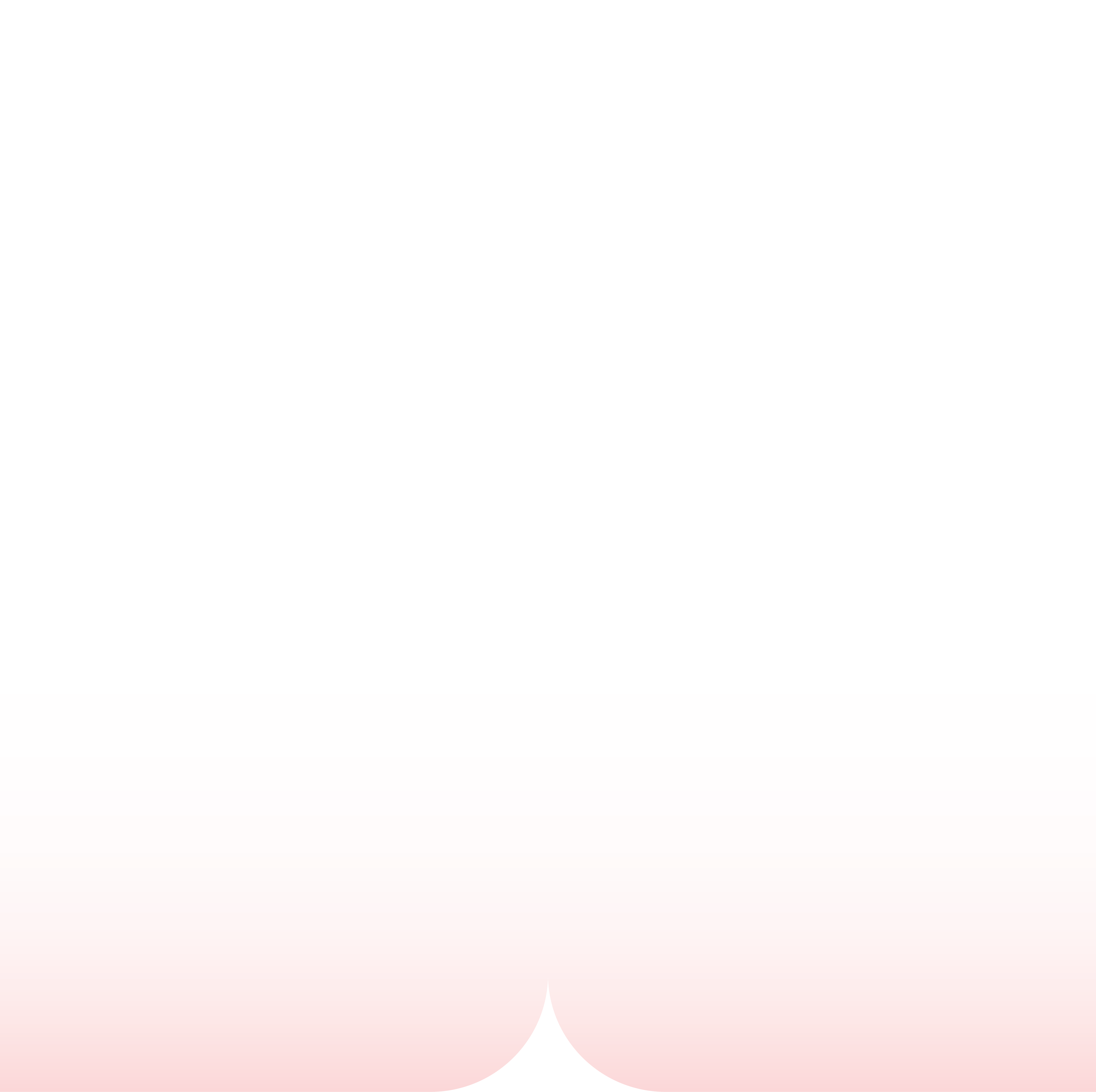 White background blending into soft pink at bottom with symmetrical rounded corner shapes.