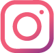 Instagram logo icon with pink and purple gradient.