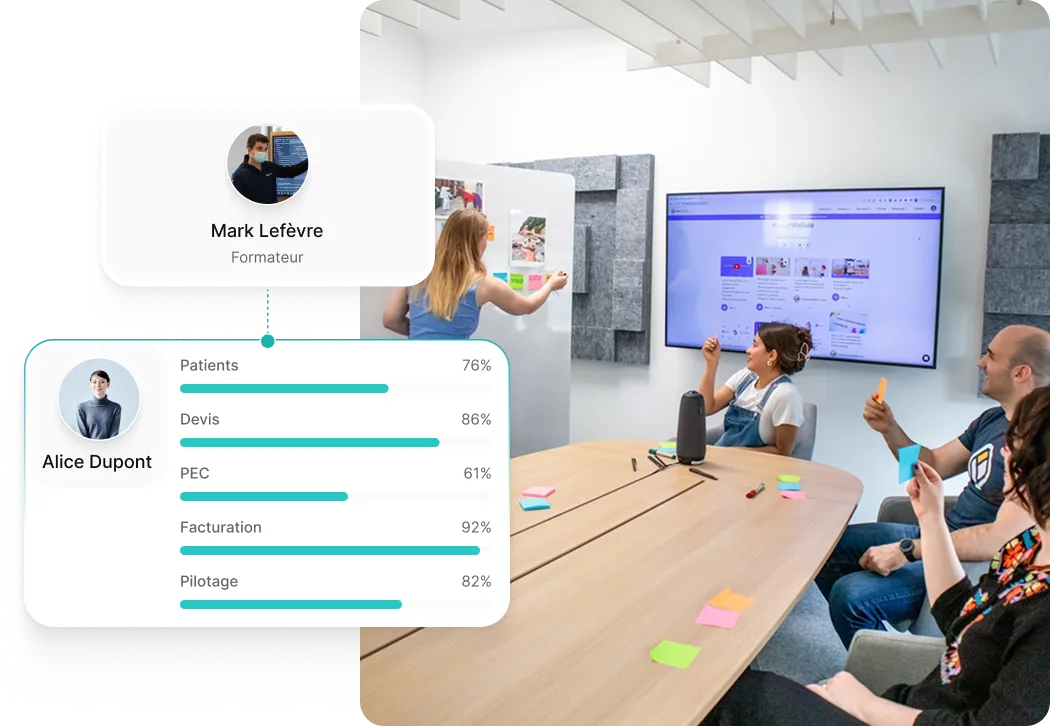 Formation de l'équipe sur le logiciel
