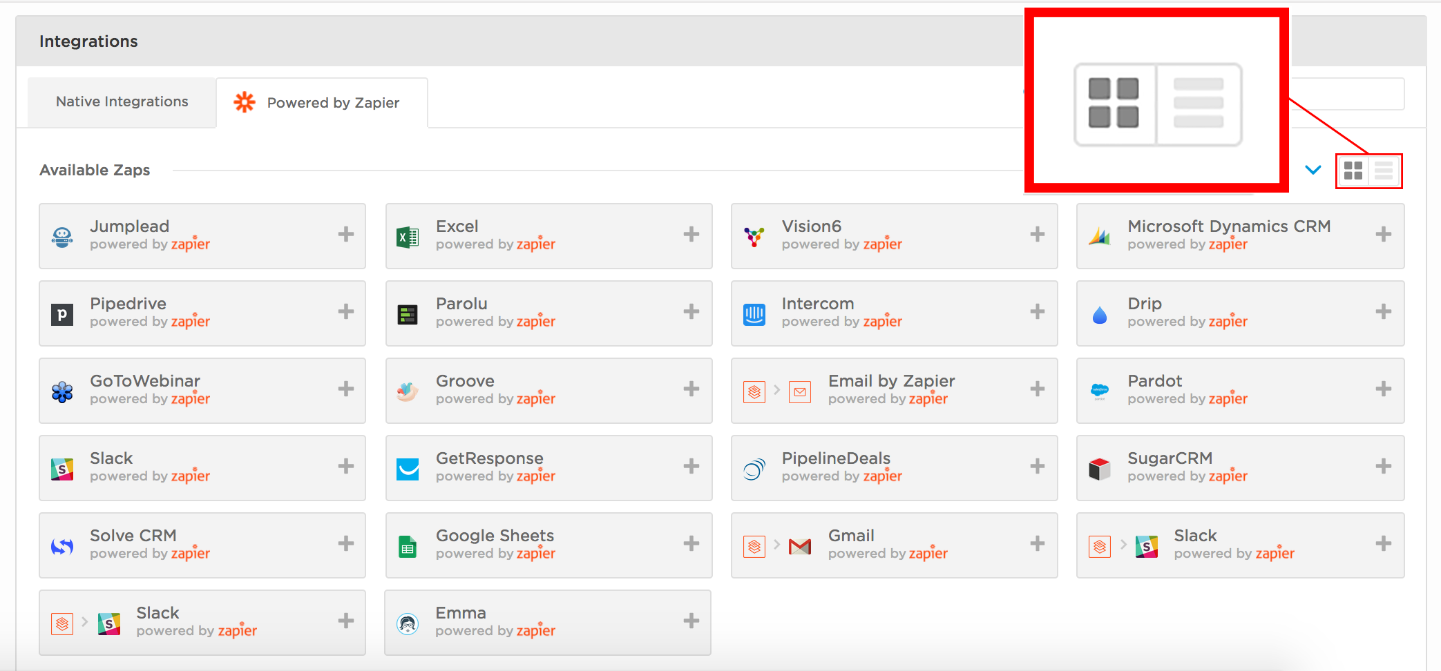 zapier software screenshot example