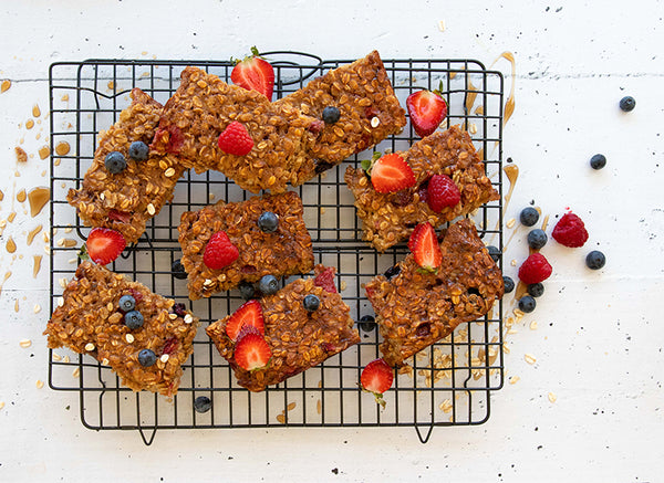 Top 15 BARE Lean Meals to Freeze – Berry Oatmeal Slice