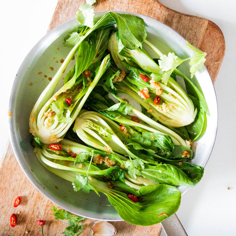 garlic and chilli bok choy
