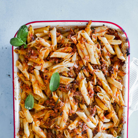 Leah Itsines Bolognese Pasta Bake Recipe