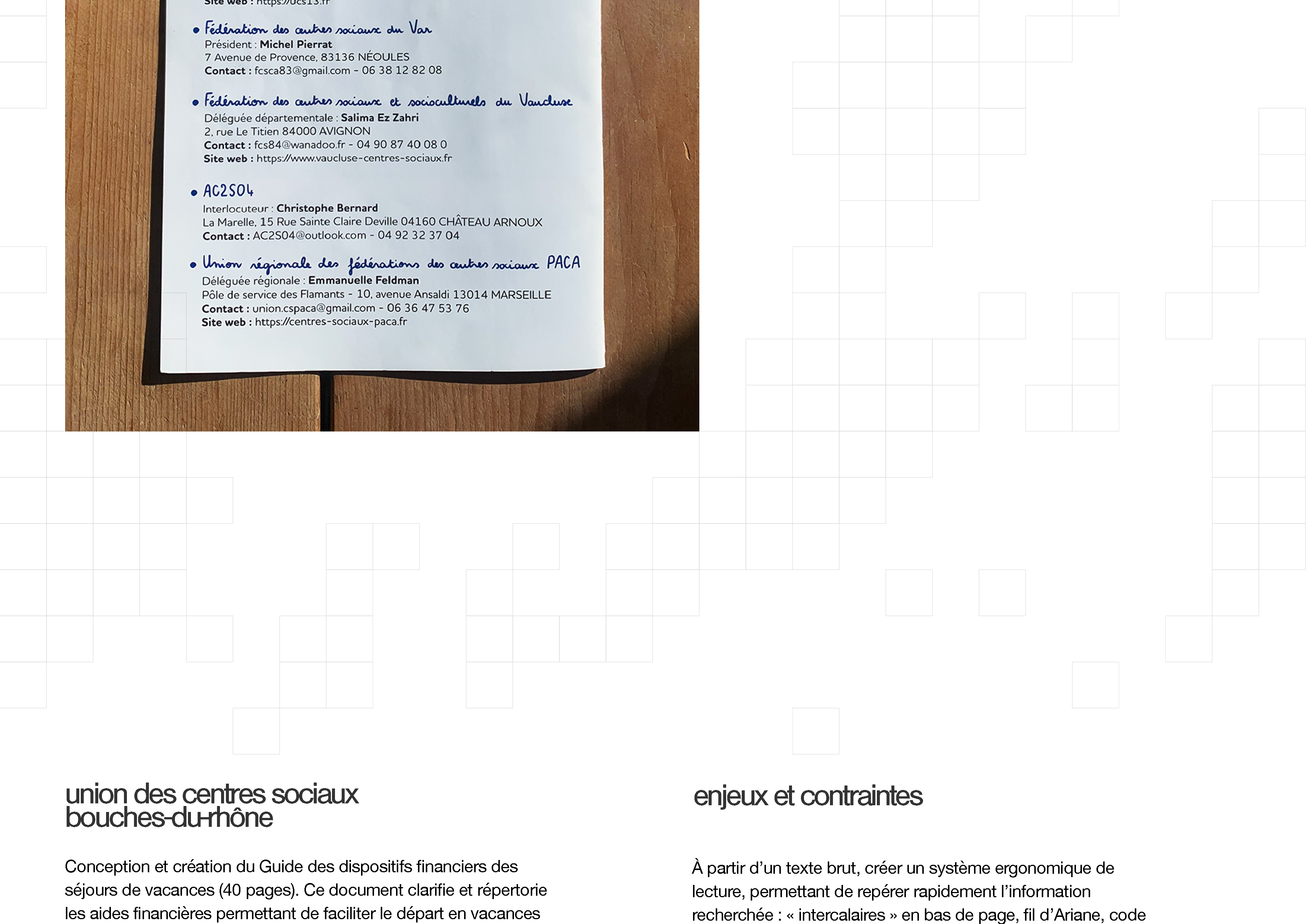 édition, livret quatrième couverture pour les centres sociaux