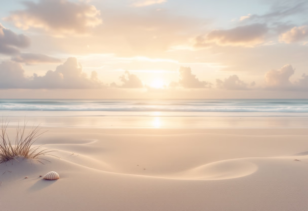 image of a serene beach