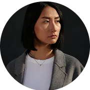 Professional portrait of woman for customer review section