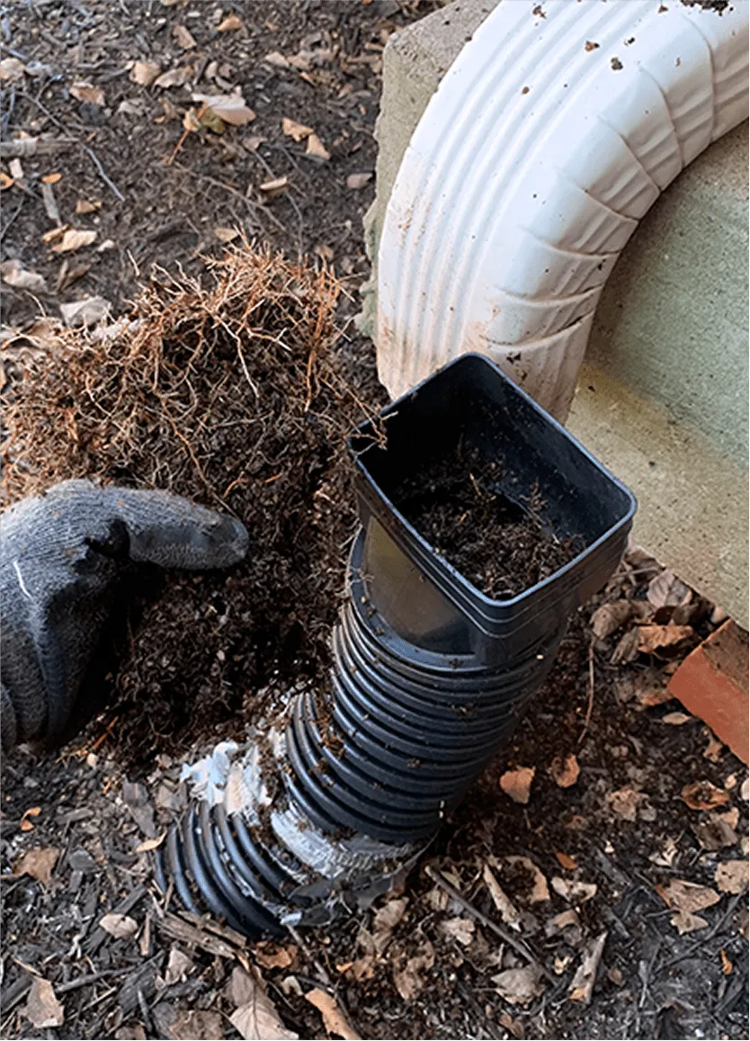 Large-diameter underground stormwater pipes being installed at site