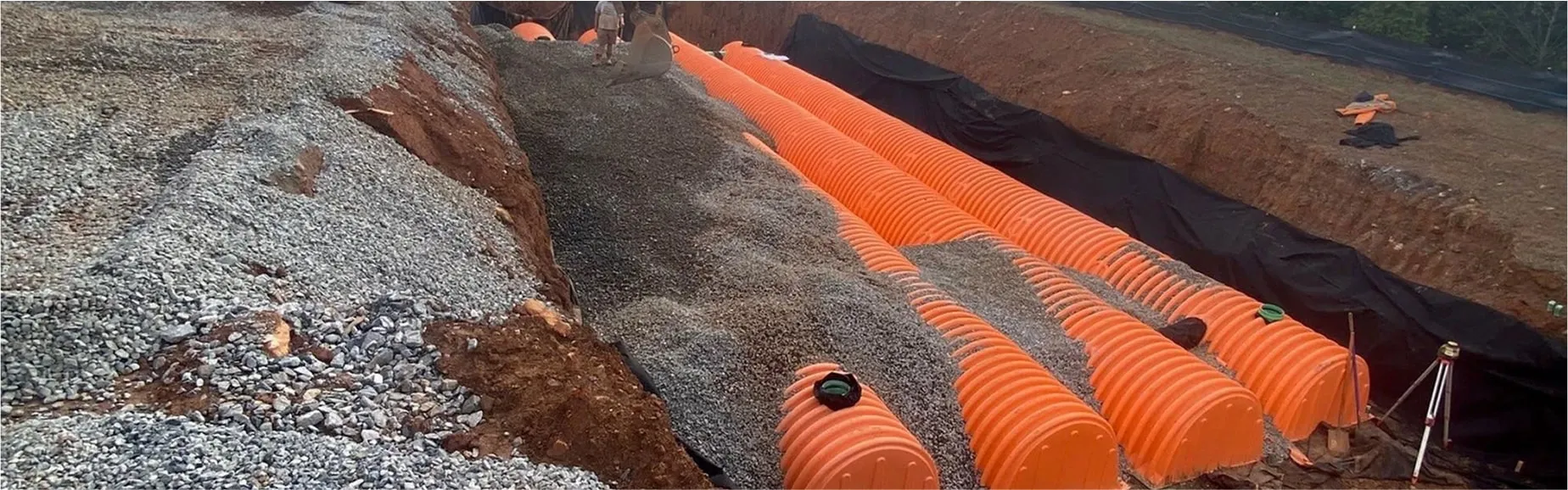 Underground retention chambers for stormwater management