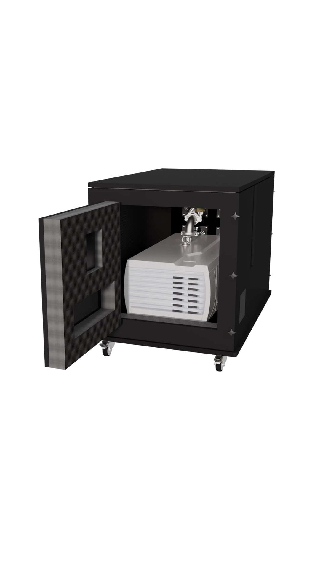 Schallschutzgehäuse für Leybold-Vakuumpumpen