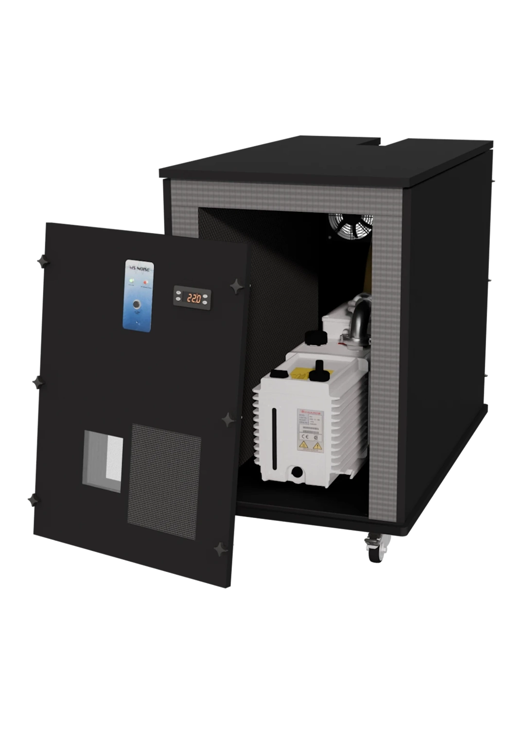 Schallschutzgehäuse für Edwards-Vakuumpumpen