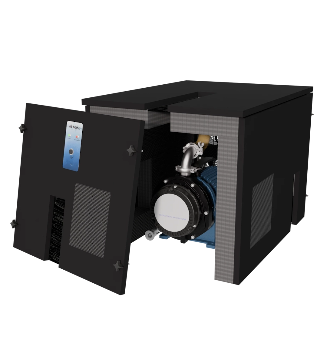 Anest真空ポンプ用ノイズリダクションエンクロージャー