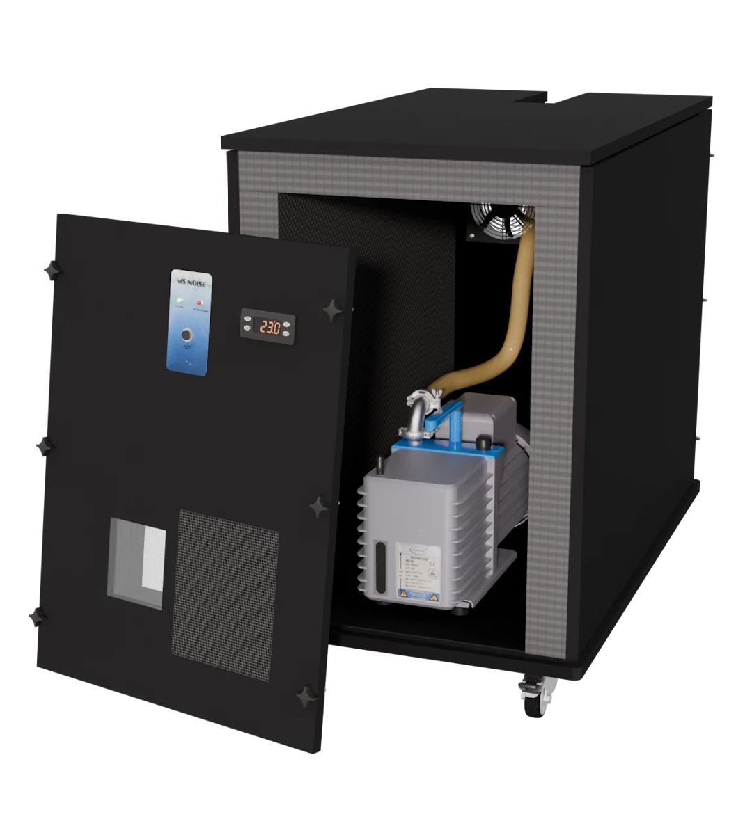 Caja insonorizada para bombas de vacío Vacuubrand