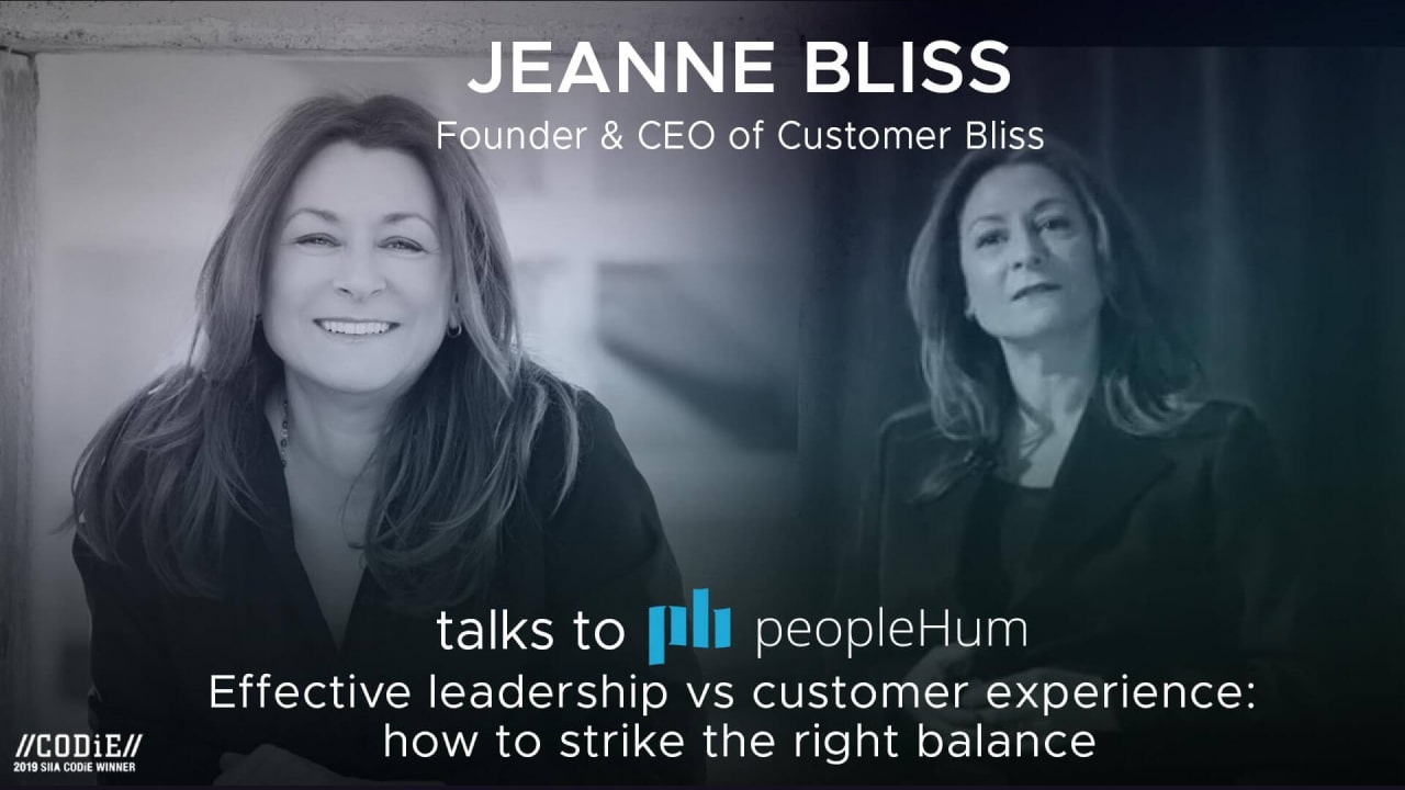 Effective leadership vs customer experience : How to strike the right balance - Jeanne Bliss [Interview]