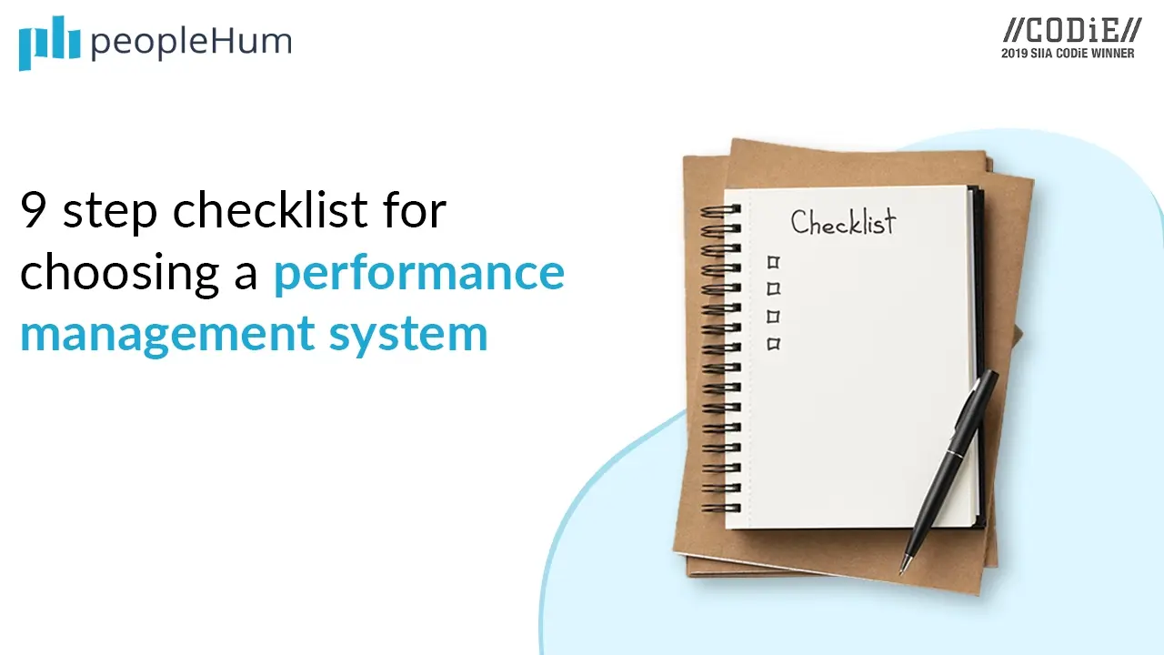 9 step checklist for choosing a Performance Management System