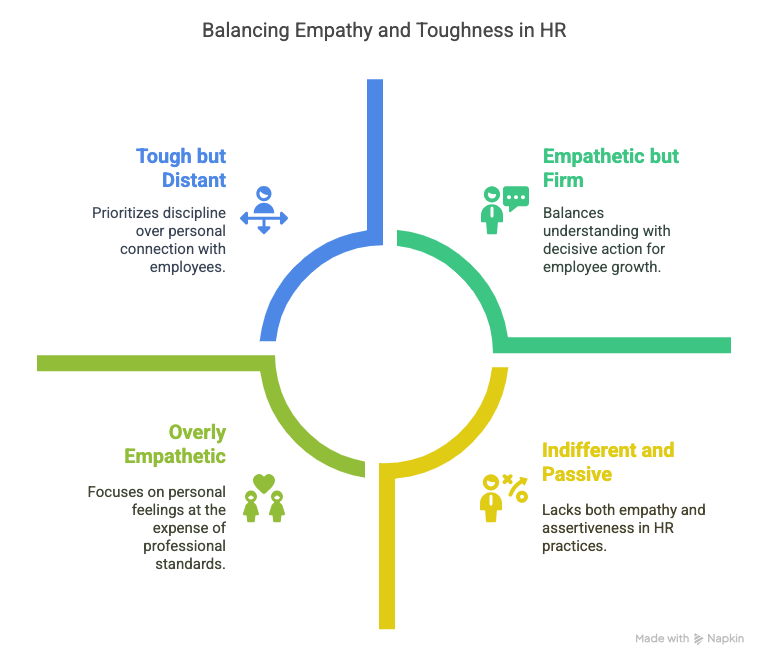 balancing empathy and toughness in HR