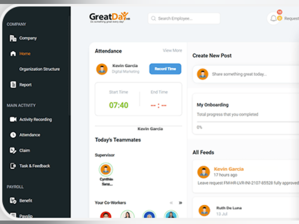 GreatDay HR Price, Features, Reviews & Ratings - Capterra India