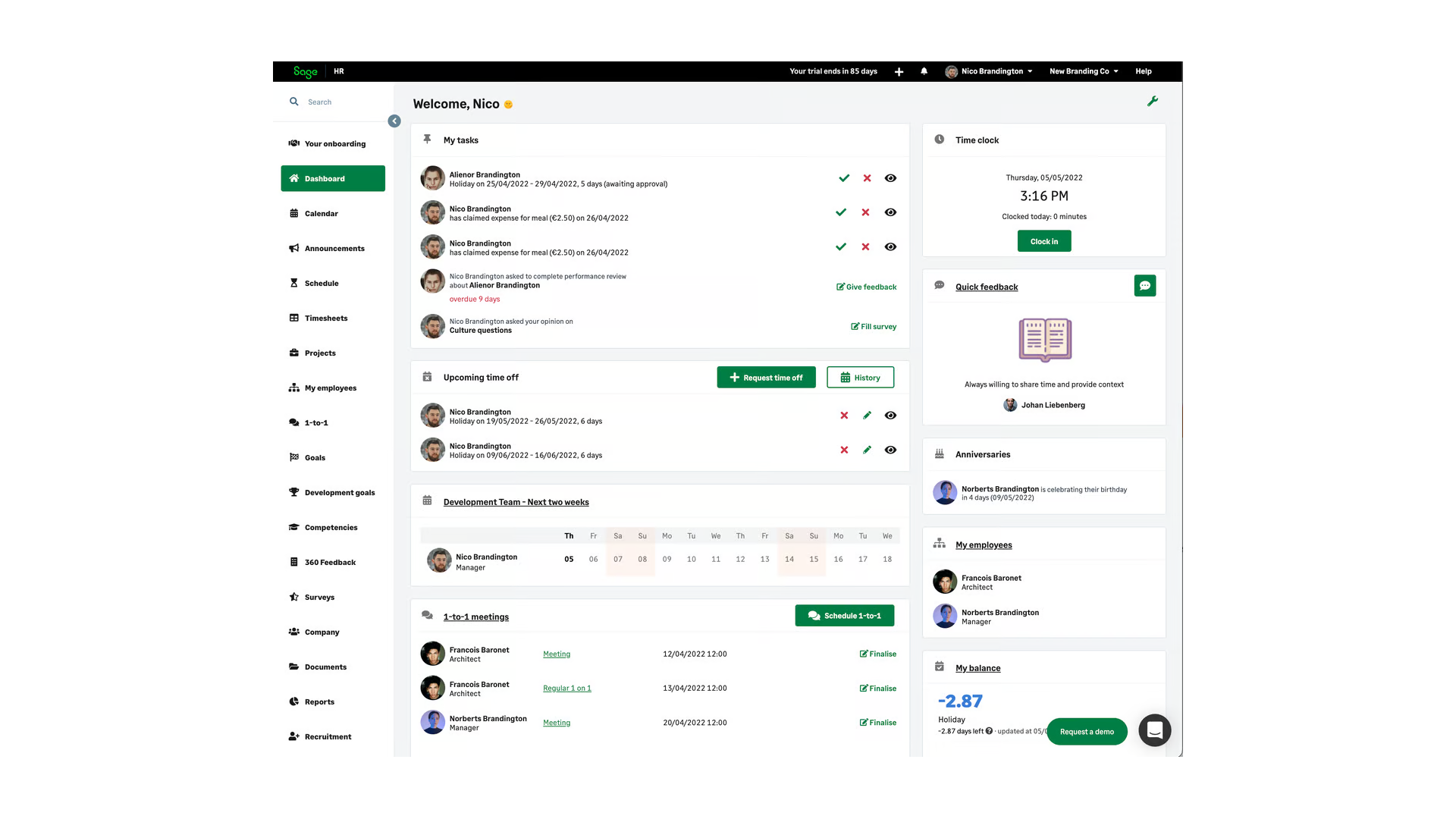 Marketplace - Sage Business Cloud HR - BizAway