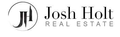 Josh Holt Real Estate logo with stylized JH initials inside a circle.