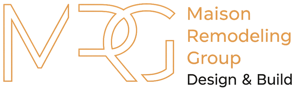 Maison Remodeling Group logo with stylized letters M, R, and G and the text 'Maison Remodeling Group Design & Build'.