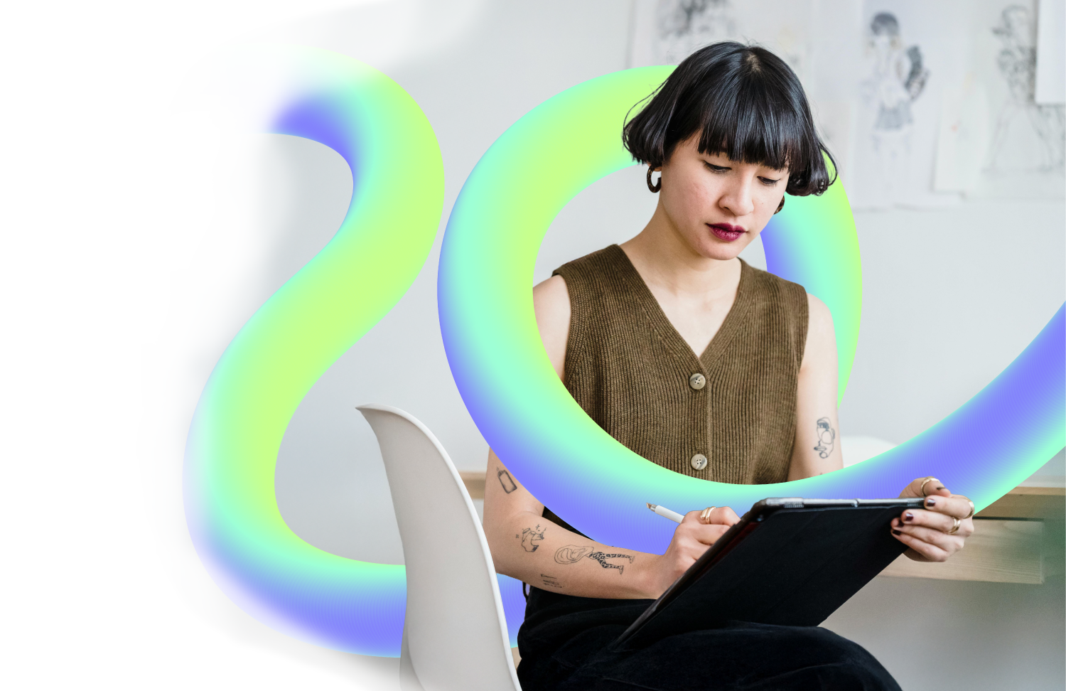 image of mobile device with legal article displayed (for a legal tech)