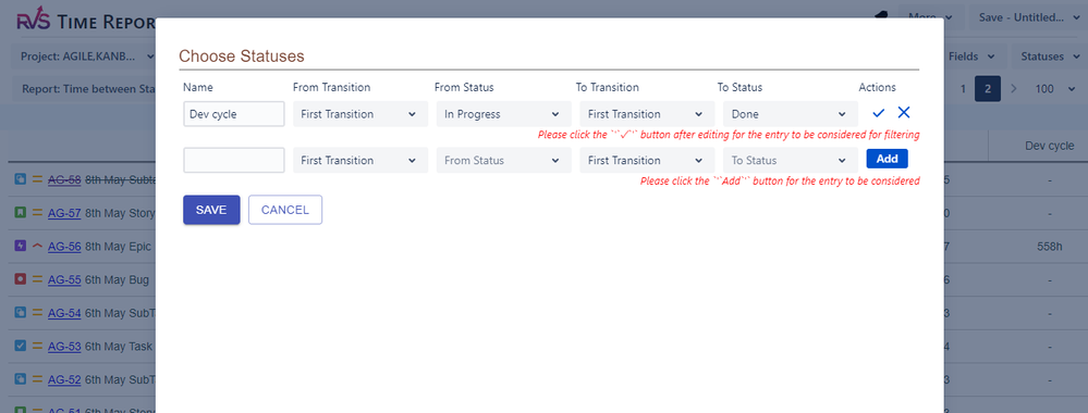 Worklogs and Time Reports